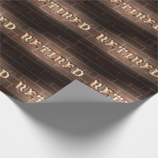 Marquee in ruste Sign On Brick Cadeaupapier (Hoek)