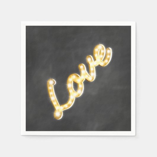 marquee-lampjes Napkin - alkbord Servetten (Voorkant)