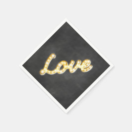 marquee-lampjes Napkin - alkbord Servetten