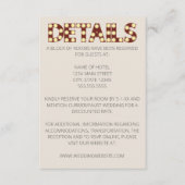 Marquee Lights Bruiloft Enclosure Kaart (Voorkant)