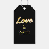 Marquee Lights Cadeau-Label - zwart Cadeaulabel (Voorkant)