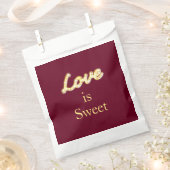 Marquee Lights Favor Bag - marsala Bedankzakje (Geknipt)
