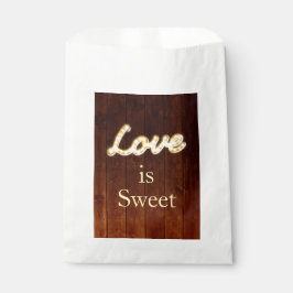 Marquee Lights Favor Bag - schuurbord Bedankzakje