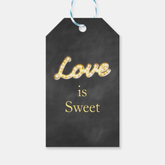  Marquee Lights Gift Label - karton Cadeaulabel (Voorkant)