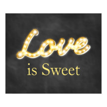  Marquee Lights Love is Sweet-chalkboard