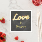 Marquee Lights Love is Sweet-chalkboard Servet (Insitu)