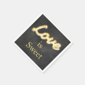 Marquee Lights Love is Sweet-chalkboard Servet (Hoek)
