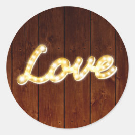 Marquee Lights Love Sticker - schuurbord