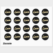 Marquee Lights Love Sticker - zwart (Vel)