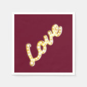 Marquee Lights Napkin - marsala Servetten (Voorkant)
