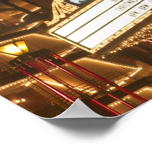 Marquee van Arlene Schnitzer auditorium Poster (Hoek)