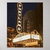 Marquee van Arlene Schnitzer auditorium Poster (Voorkant)