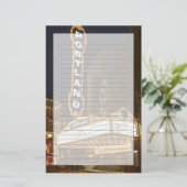 Marquee van het Arlene Schnitzer auditorium Briefpapier (Staand voorkant)
