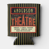 Marquee voor bioscopen | Aangepaste familienaam bi Blikjeskoeler (Voorkant)