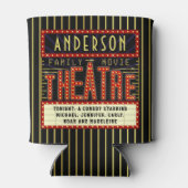 Marquee voor bioscopen | Aangepaste familienaam bi Blikjeskoeler (Achterkant)