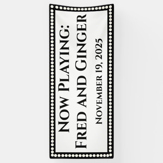 Marquee Wedding Banner (Verticaal)