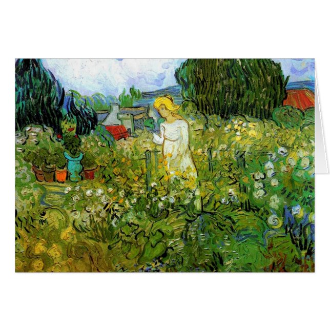 Marquerite Gachet in de tuin, Vincent van Gogh. (Voorkant Horizontaal)