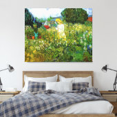 Marquerite Gachet in de tuin, Vincent van Gogh. Canvas Afdruk (Insitu (Slaapkamer))