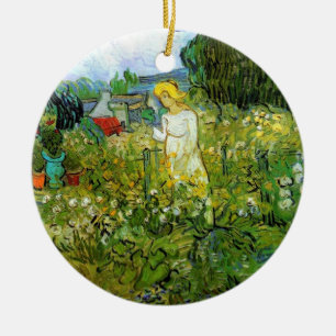 Marquerite Gachet in de tuin, Vincent van Gogh. Keramisch Ornament