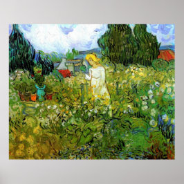 Marquerite Gachet in de tuin, Vincent van Gogh Poster