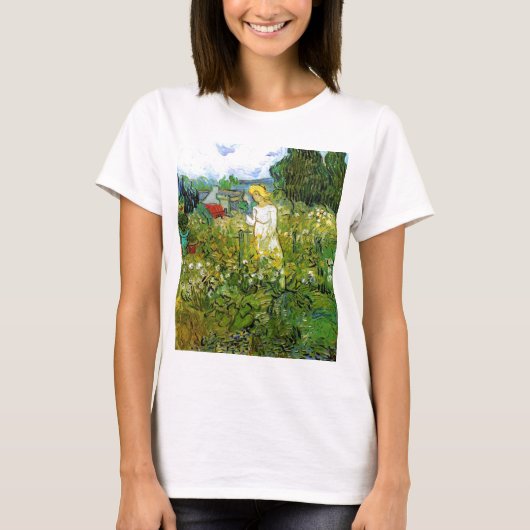 Marquerite Gachet in de tuin, Vincent van Gogh. T-shirt (Voorkant)