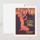 Marques Del Merito Vinos y Conac Briefkaart (Voorkant / Achterkant)