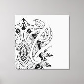 Marquesan Polynesische en Maori stijl kunst Canvas Afdruk (Voorkant)