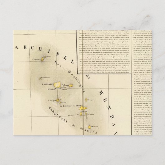 Marquesas Oceania nr. 34 Briefkaart (Voorkant)