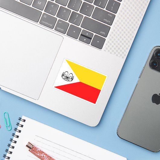 Marquesaseilanden Sticker (Laptop met iPhone)