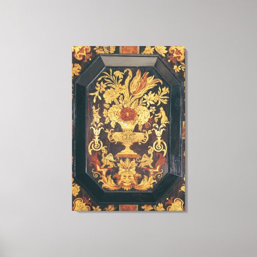 Marquetriedetails van een buffet canvas afdruk (Voorkant)