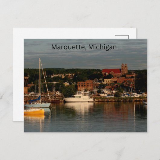 Marquette, Briefkaart Michigan (Voorkant / Achterkant)