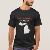 Marquette charter township Michigan USA State Amer T-shirt (Voorkant)