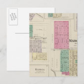 Marquette, Conway, Galva, Elyria, Ames, Kansas Briefkaart (Voorkant / Achterkant)