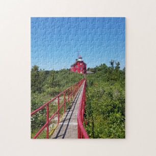Marquette Harbor Lighthouse and Catwalk Legpuzzel