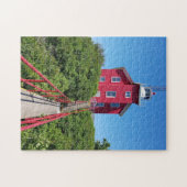 Marquette Harbor Lighthouse and Catwalk Legpuzzel (Horizontaal)