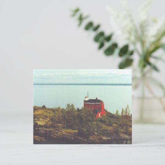 Marquette Harbor Lighthouse Briefkaart (Staand voorkant)