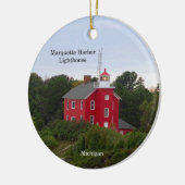 Marquette Harbor Lighthouse cirkel ornament (Links)