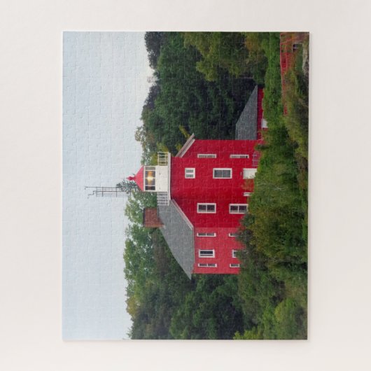 Marquette Harbor Lighthouse Legpuzzel (Verticaal)