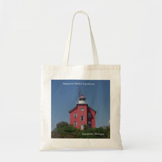 Marquette Harbour Lighthouse canvas tas (Voorkant)