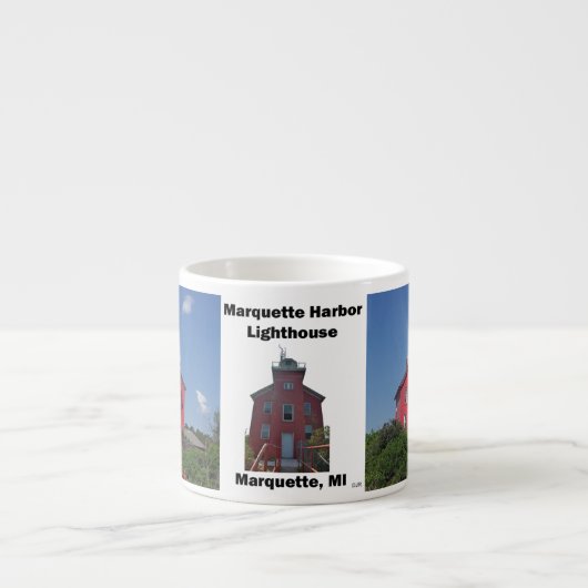 Marquette Harbour Lighthouse espresso mok (Voorkant)