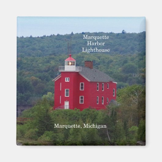 Marquette Harbour Lighthouse magnet (Voorkant)
