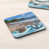 Marquette Harbour Lighthouse, Marquette, MI Onderz Bier Onderzetter (Linkerzijde)