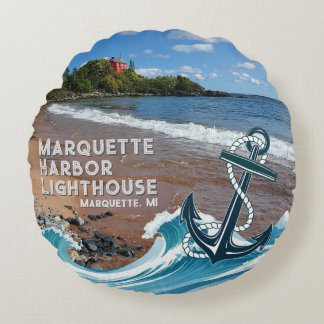 Marquette Harbour Lighthouse, Marquette, Verenigd Rond Kussen