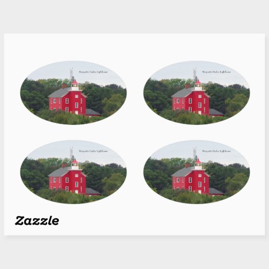 Marquette Harbour Lighthouse sticker (Vel)