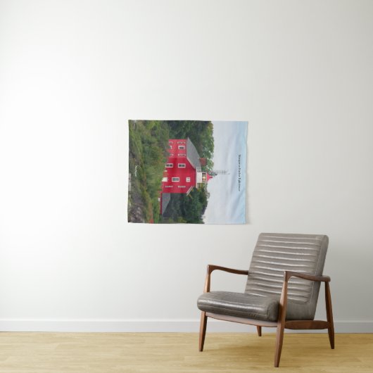 Marquette Harbour Lighthouse tapestry Wandkleed (In Situ (horizontaal))