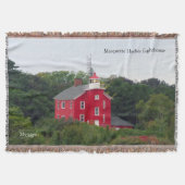 Marquette Harbour Lighthouse woven deken (Voorkant)