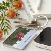 Marquette Harbour vuurtorse rechthoekige ketting Sleutelhanger (Voorkant Rechts)