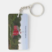 Marquette Harbour vuurtorse rechthoekige ketting Sleutelhanger (achterkant)