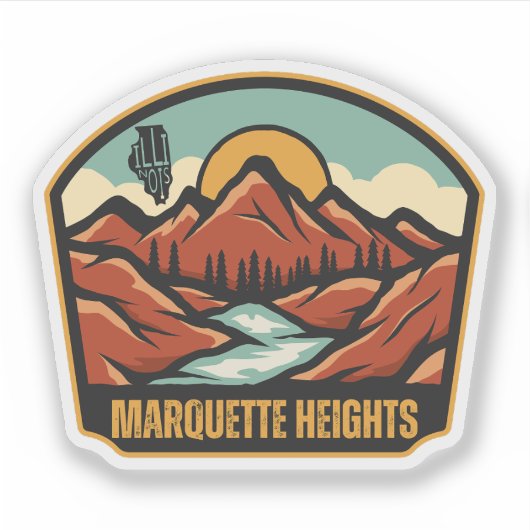 Marquette Heights, Illinois Sticker (Voorkant)