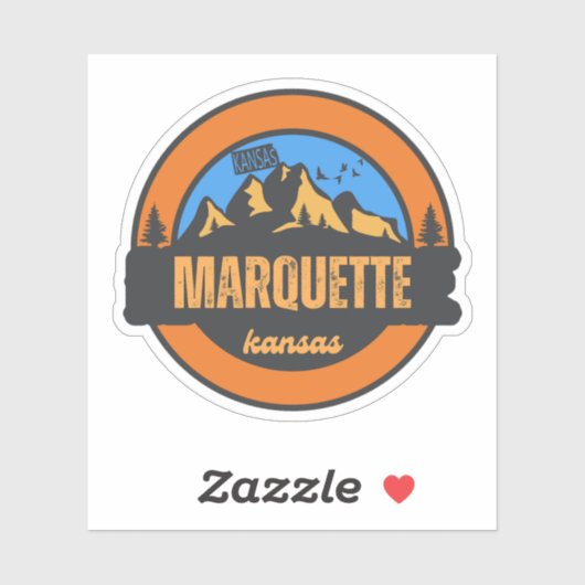 Marquette, Kansas Sticker (Vel)